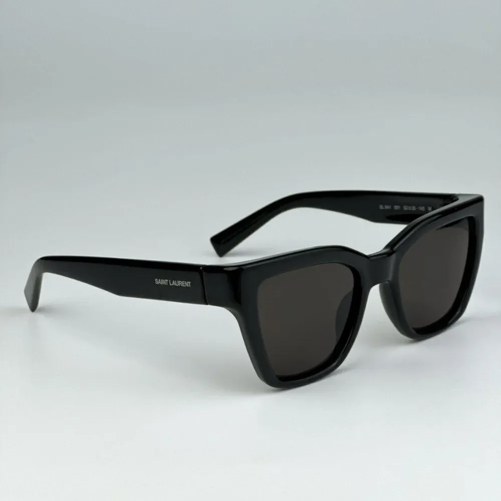 NEW Saint Laurent SL641 001 Black Cat Eye Unisex Sunglasses